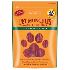 Pet Munchies Duck Breast Fillets 80g