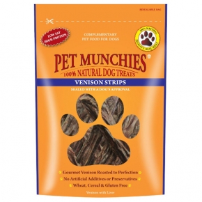 Pet Munchies Venison Strips 75g