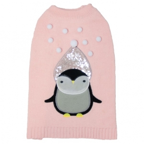 Sotnos Pink Penguin Sweater S
