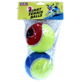 Jumbo tennis ball twin pack 4inch animal instinct