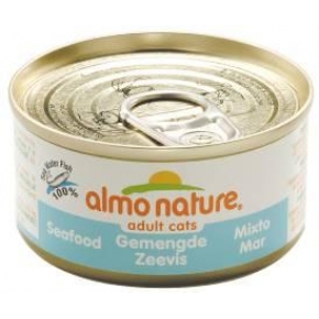 Almo Mixed Seafood Natural 70g Cat Food Can
