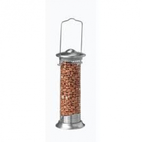 Harrisons Brushed Steel Peanut Feeder 20cm