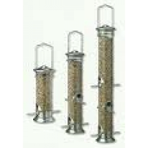 Harrisons Brushed Steel Seed Feeder 35.5cm