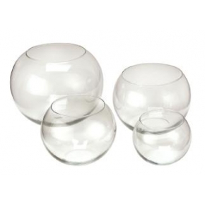 Crisa Plain Glass Fish Bowl 213mm