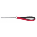 Chain lead red nylon handle 36" med