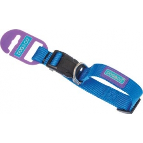 Dog & Co Blue Adjustable Collar 1/2 Inch X 10 Inch - 14 Inch 1.2 X 25 - 35cm Hem & Boo