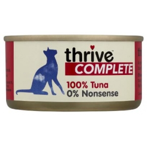 Thrive 100% Complete Wet Cat Food Tuna 75g Can