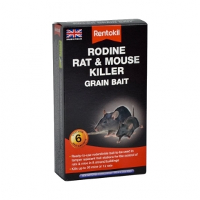 Rentokil Rodine Rat & Mouse Killer Grain Bait - 6 Sachet