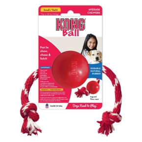 KONG Rubber Ball On Rope Small KONG Company