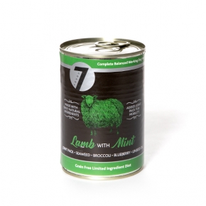 Seven Grain Free Adult Lamb, Mint Wet Dog Food 400g Can