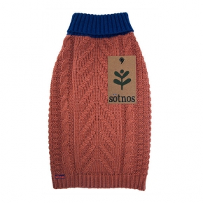 Sotnos Contrast High Neck Sweater Small