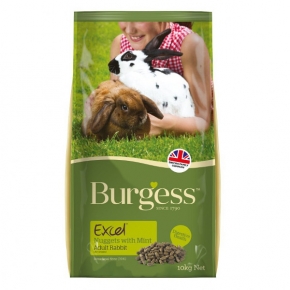 Supa Burgess Excel With Mint Adult Rabbit Food 10kg