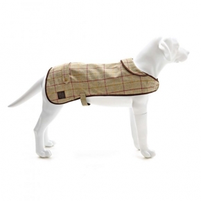 Tweed Dog Coat 925 Large With Chocolate Fleece Inner Tweedmill Textiles